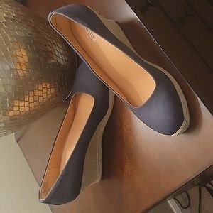 Jcrew canvas espadrille wedges